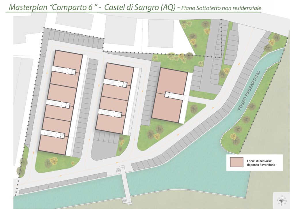 River House Castel di Sangro Masterplan progetto di comparto Piano Sottotetto non Residenziale